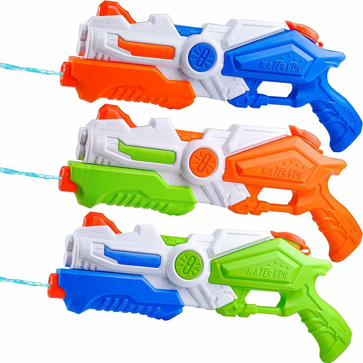 Medium Water Pump Shot Blasters, 3 Pcs Toys