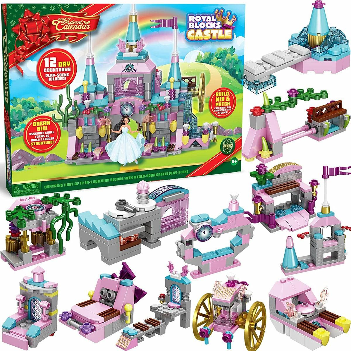 12 Days Advent Calendar Girls Princess Castle Building Blocks Christmas Advent Calendars