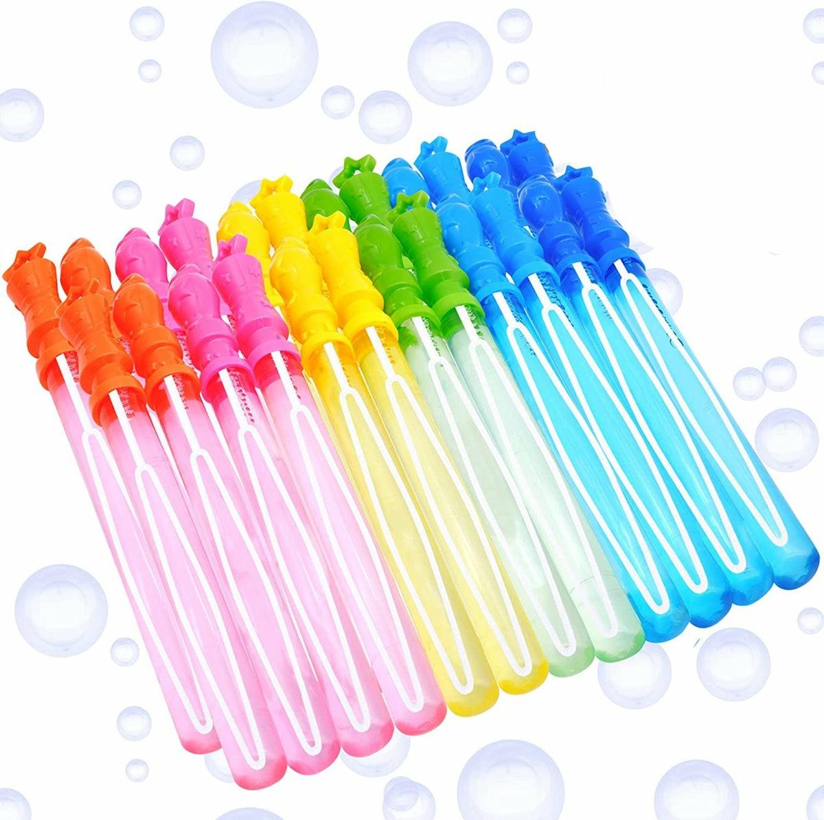 24 Pcs Bubble Wands (6 Colors) Bubbles