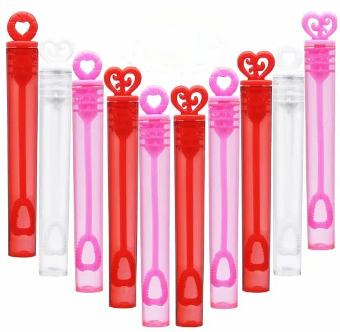 36Pcs Circle & Heart Mini Bubble Maker Wands Bubbles