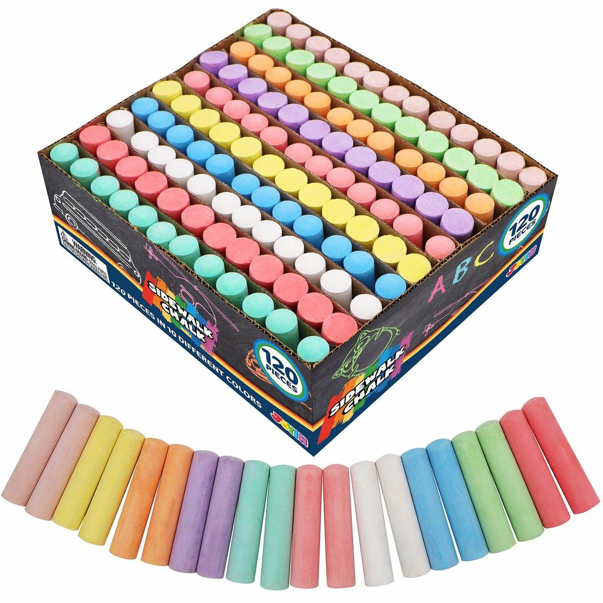 4In Jumbo Chalks, 120 Pcs Arts & Crafts