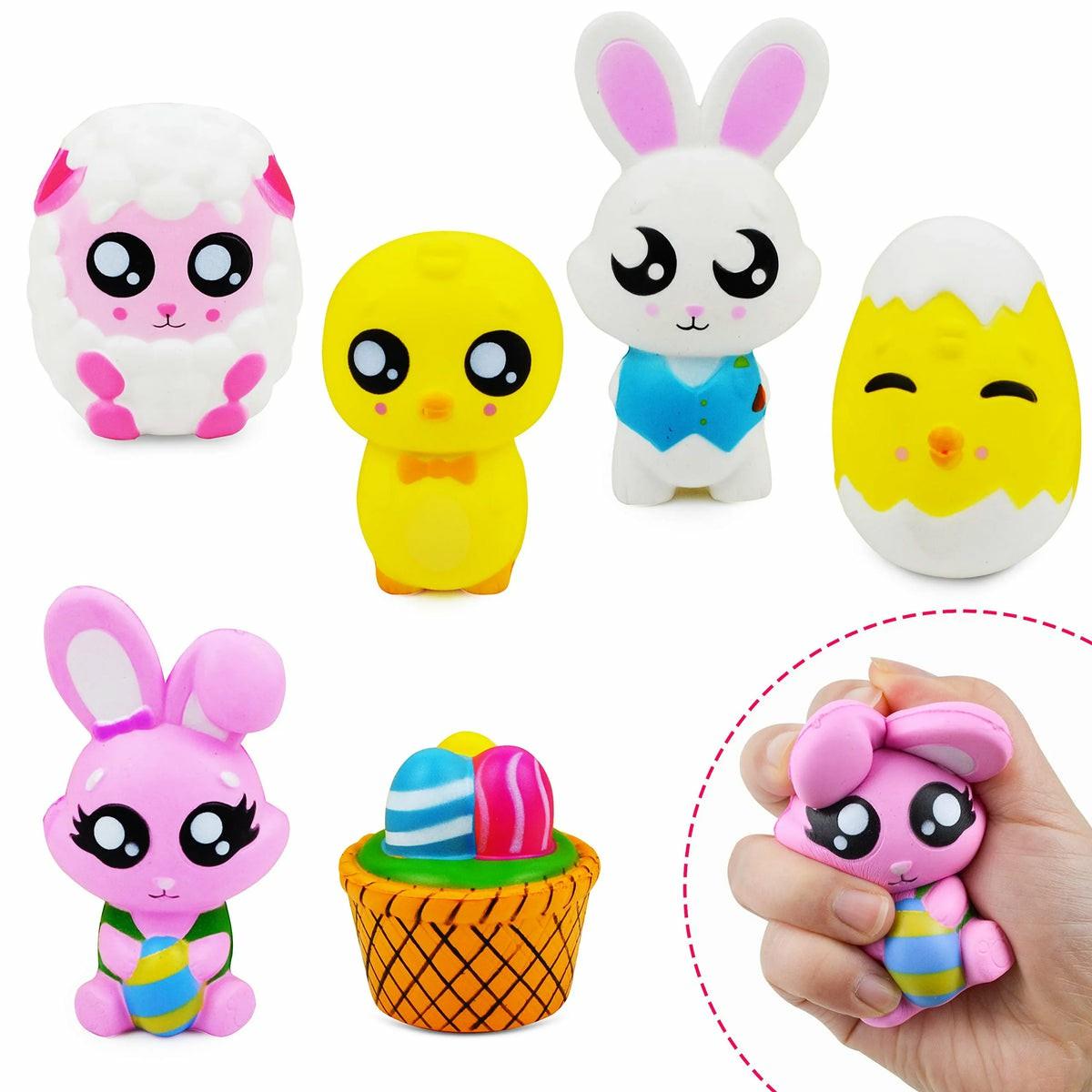 6Pcs Easter Squishy Toys In 6 Adorable Designs Easter Toys