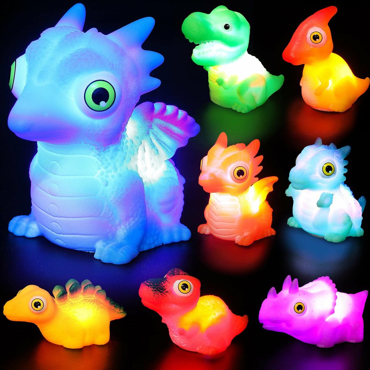 8 Packs Light-Up Bath Toys Toys