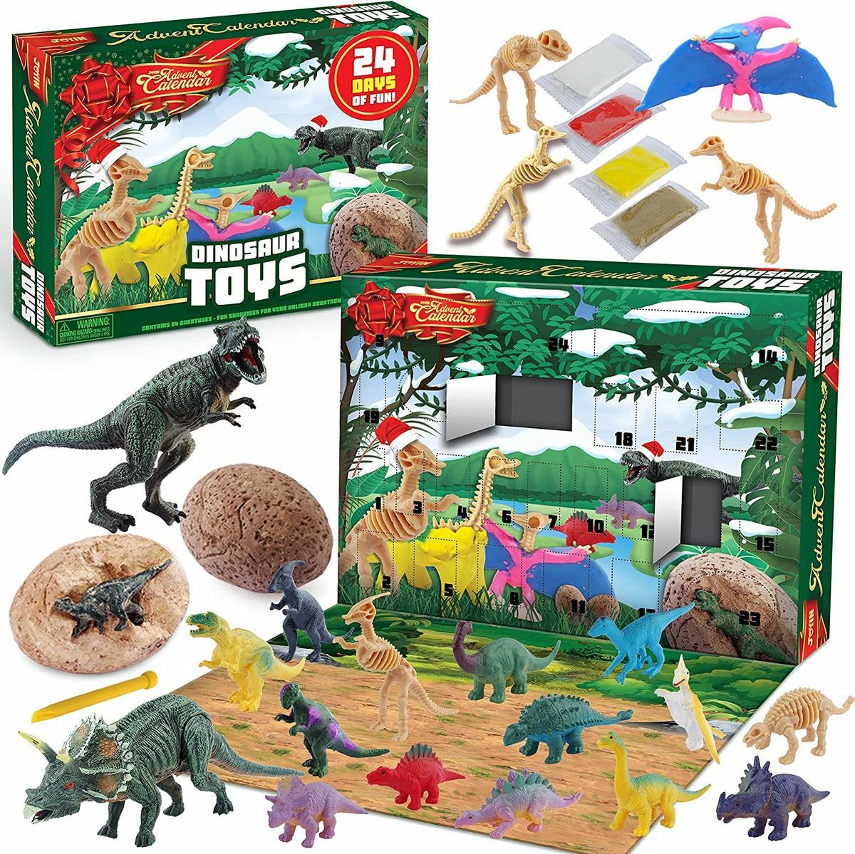 Advent Calendar With Dinosaur Dig And Clay Kit Christmas Advent Calendars