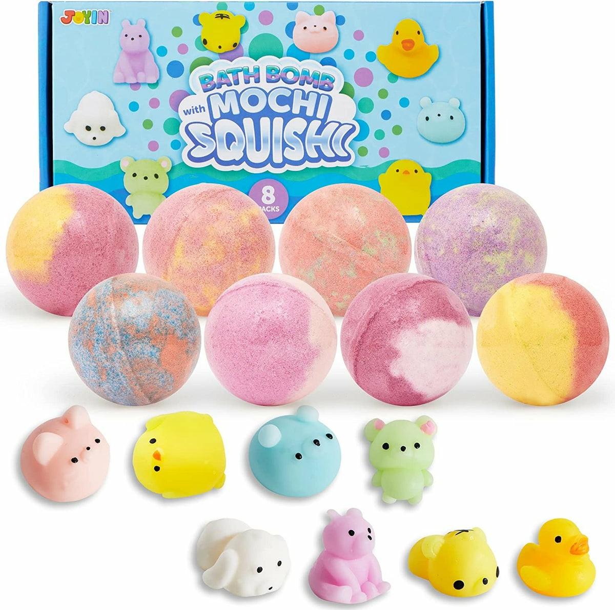 Bath Bombs For Kids With Mochi Squishy Toy Bath Toys