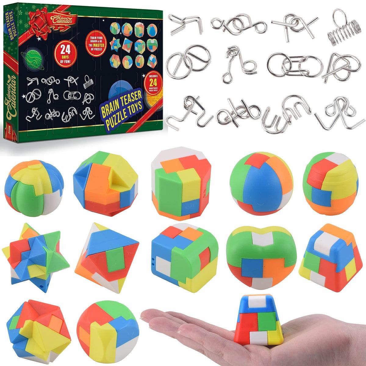 Brain Teaser Puzzle Toys Christmas Advent Calendar For Kids Christmas Advent Calendars