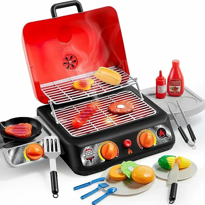 Portable Tabletop Grill Toy Set Kitchen Toys