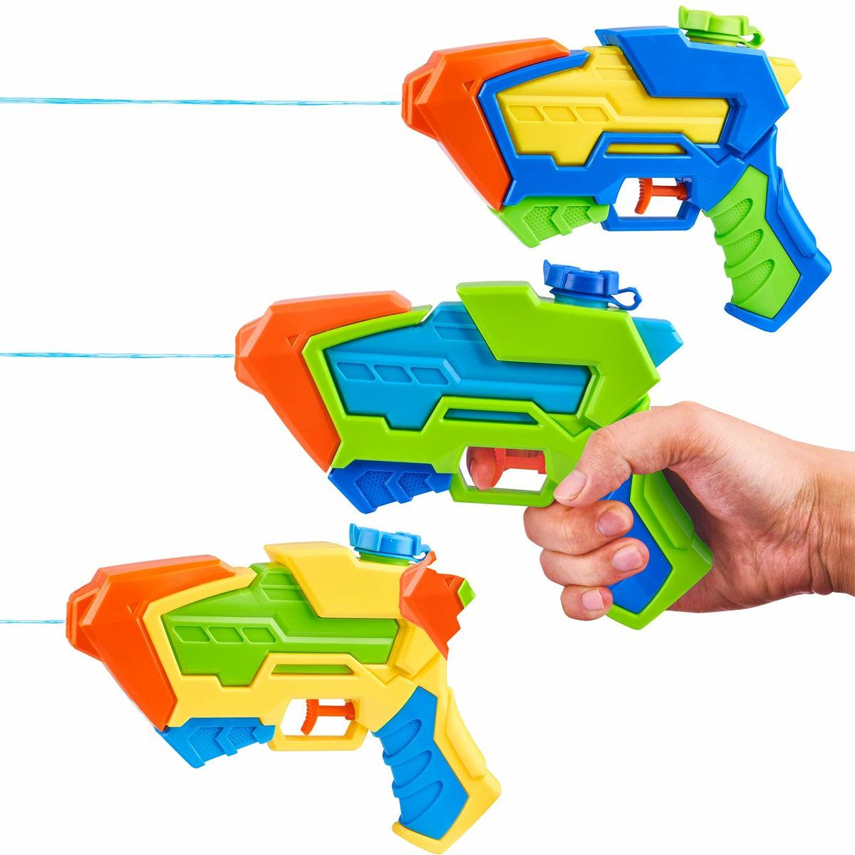 Sloosh 3 Pcs Aqua Phaser Water Pistols Toys