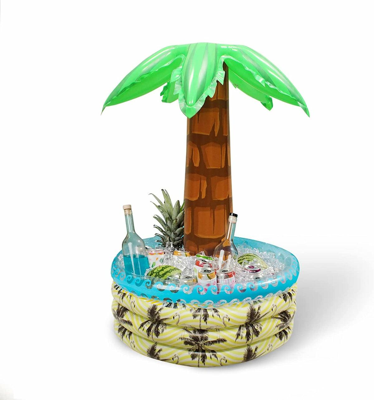 Sloosh 38In Inflatable Palm Tree Cooler Inflatable Coolers