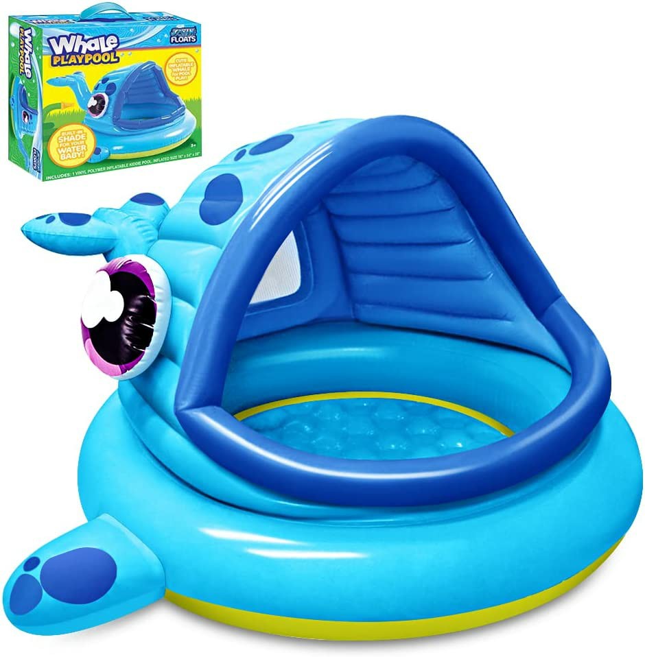 Sloosh 54In Whale Kiddie Pool Inflatable Pools