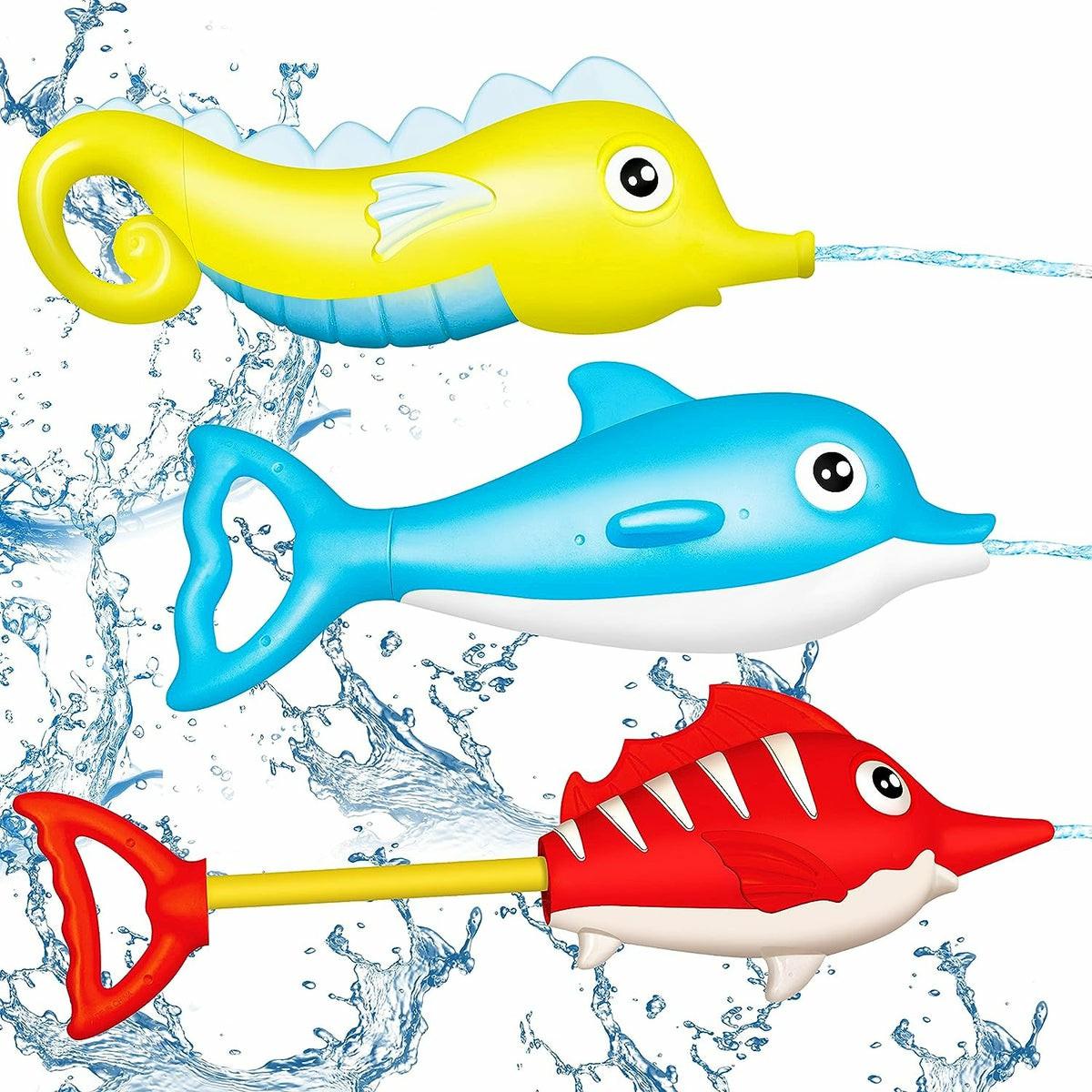 Sloosh Animal Water Blaster Squirt Guns 3 Pack Toys