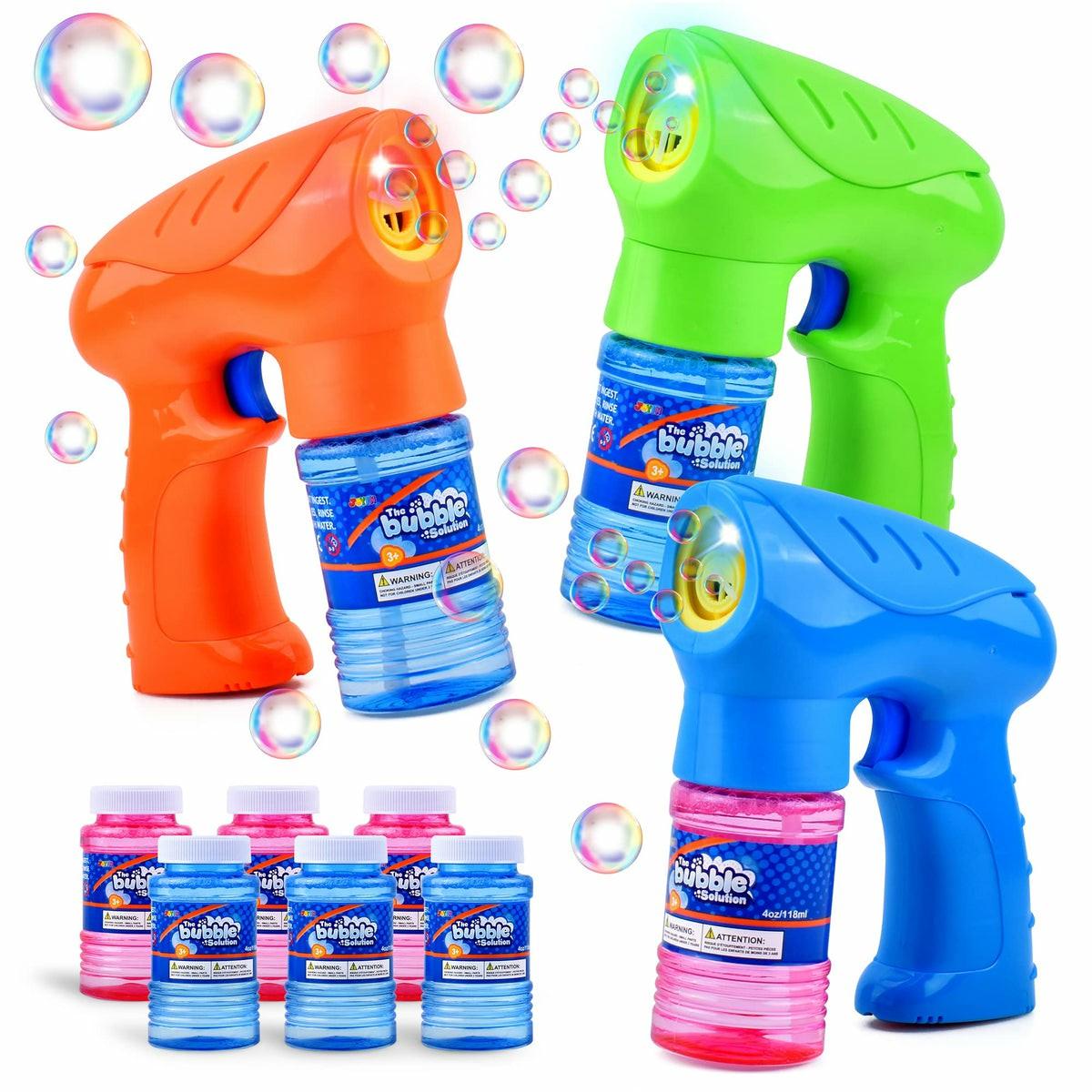 Sloosh Bubble Guns Kit, 3 Pcs Bubbles