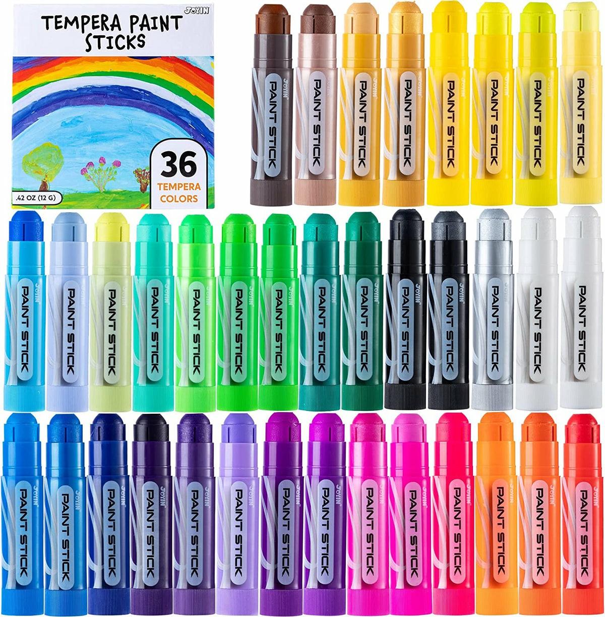 Tempera Paint Sticks, 36 Pcs Arts & Crafts