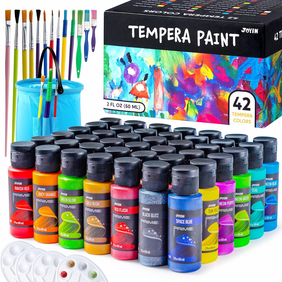 Washable Tempera Paint Set, 42 Pcs Arts & Crafts