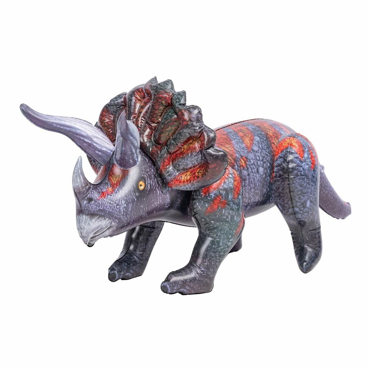 43″ Inflatable Triceratops Action Figures & Playset