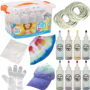 Diy Tie Dye Kits With Cotton Caps And Storage Box