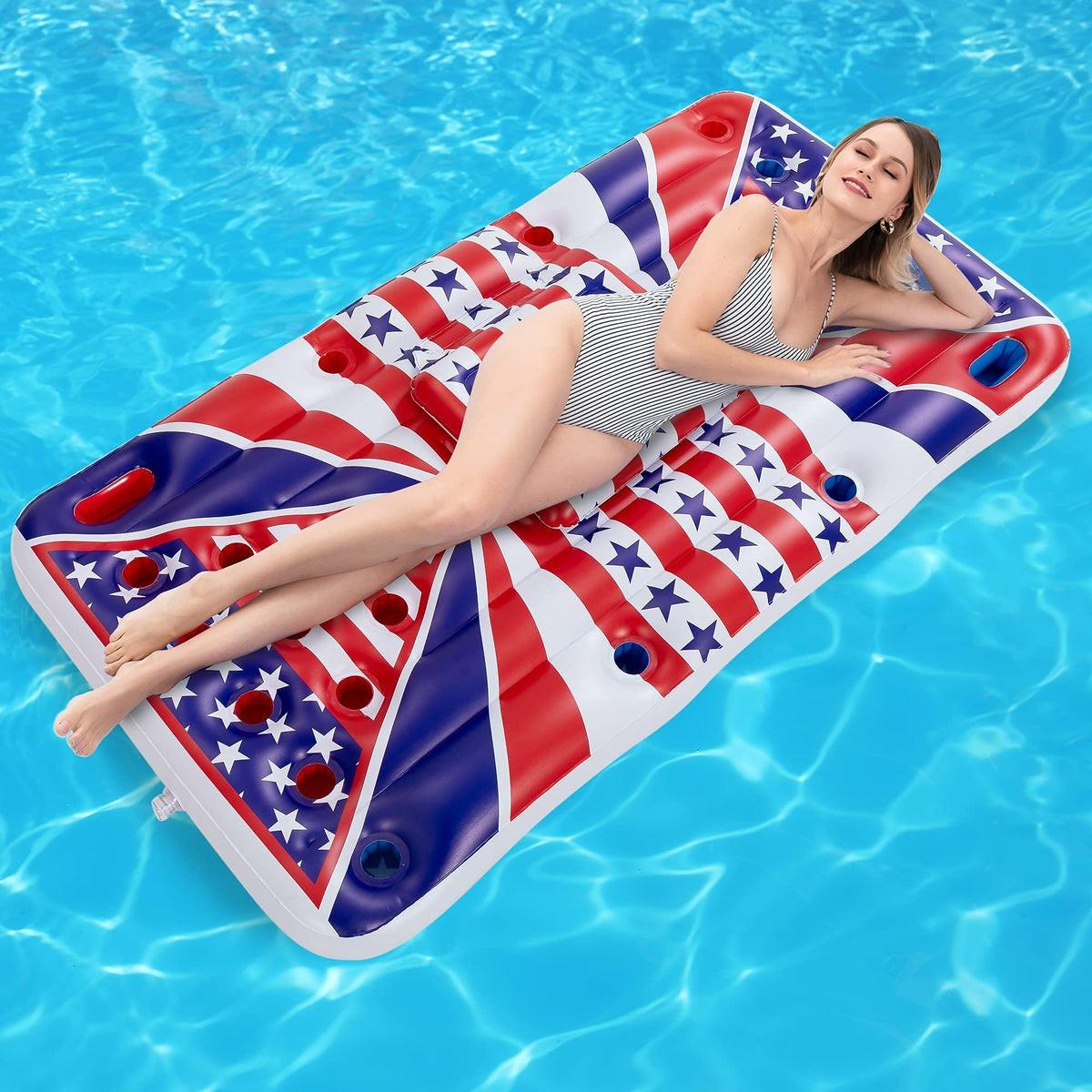 Sloosh American Flag Beer Pong Cooler, 1 Pack Inflatable Coolers